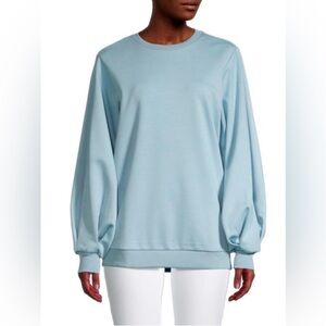 Ted Baker Women’s Powder Blue Oversized Puff Sleeve Sweatshirt Size‎ 8 (3)